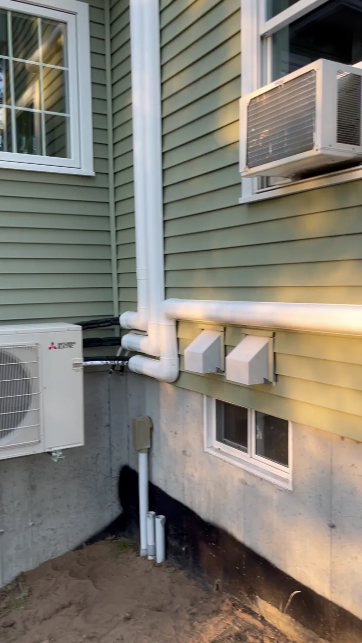 Swapping noisy window units for a quiet ductless system